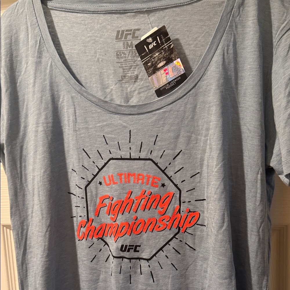 UFC Light Blue Fighting Championship Tee